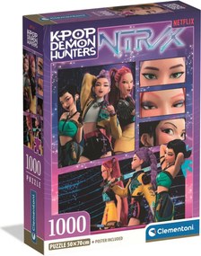 K-pop Démonvadászok Cosmic 1000 db-os Compact puzzle Clementoni