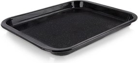 Zománcozott tepsi sütőhöz téglalap alakú alacsony 41x32x2,5 cm