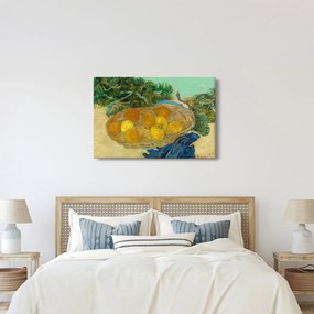 Kép - Vincent van Gogh, Still Life of  Oranges and Lemons with  Blue Gloves, reprodukciók (90x60 cm)