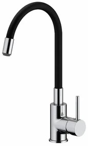 Ceramia S-Line Pro mosogató csaptelep szilikon karral fekete / króm SIKOBSLPRO290C