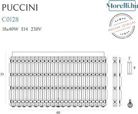 Mennyezeti Lámpa Króm PUCCINI MAXLIGHT C0128