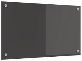 Konyhai Háttérpanelek Sötétszürke 70x40x0,6 cm Edzett Üveg