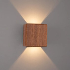 Brilagi - DOUBLERAY kültéri fali lámpatest LED/6W/230V, fahatású dekor, IP54