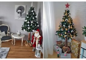 Karácsonyfa törzsön 220 cm fenyő