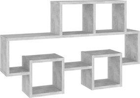 vidaXL autó alakú betonszürke szerelt fa fali polc 82 x 15 x 51 cm