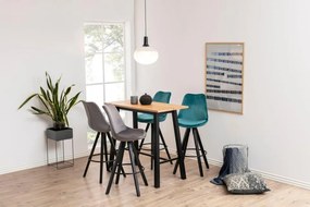 Chara bárasztal tölgy-fekete 117 cm