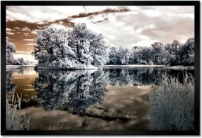 Poszterek keretben 60x40 Sziget a tavon