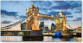 Fotó üvegfestmény Tower Bridge London 140x70