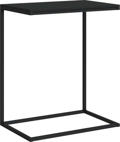 vidaXL fekete szerelt fa kisasztal 55 x 35 x 66 cm