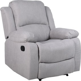 Pihentető fekvőszék, világos szürke szövet, ASKOY NEW