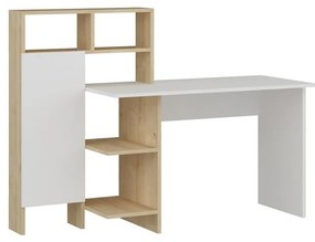 Íróasztal Bugra - White, Oak