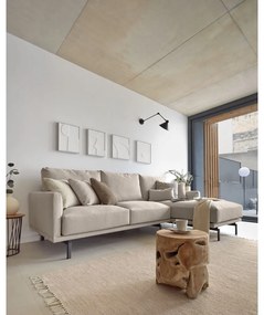 Teakfa kerek tárolóasztal ø 35 cm Tropicana – Kave Home