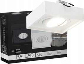 Süllyesztett Halogén Led Lámpatest Mozgatható Fehér Négyzet Edo