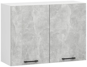 Konyhabútor 180 cm Ozara (beton + fehér). 1071277
