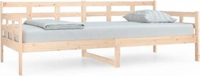 vidaXL tömör fenyőfa kanapéágy 90 x 200 cm