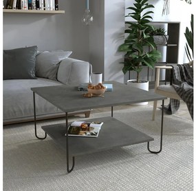 Kávésasztal MARBO 45x80 cm szürke