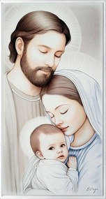 Keretbe festett Szent Család kép 80x43 cm Cikkszám: ES07152800