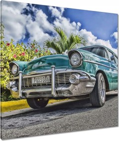 Vászonkép 80x80 Kubai autó