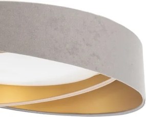 LED, fényerőszabályozható mennyezeti lámpa SM. GALAXY M. 24W/230V átm. 55 cm szürke/bézs/arany + távirányító