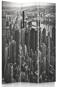 Gario Paraván Manhattan fekete-fehér színben Méret: 110 x 170 cm, Kivitelezés: Klasszikus paraván