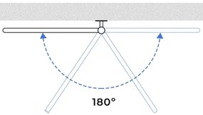 Elektromos törölközőszárító FOUETTE 185W/230V, 81,8 cm, IP44, fehér