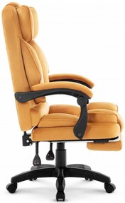 Ergonomikus irodai szék HC-1031 lábtartóval - mustársárga színben