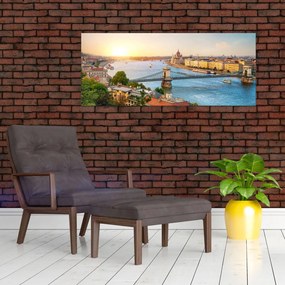 Budapest képe folyóval (120x50 cm)