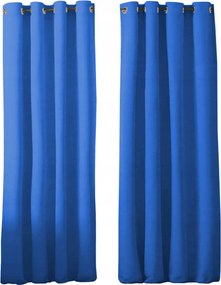 Panama Kész Függöny Szett 145x250 matt kék