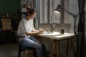 Osram -LED Dimmelhető asztali lámpa csíptetővel OFFICE LINE LED/9W/230V 3000K fekete
