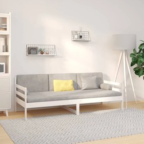 fehér tömör fenyőfa kanapéágy matrac nélkül 90 x 190 cm