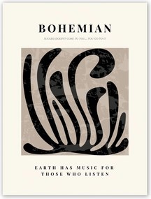 Boho absztrakt bohém Poszter A2 59,4x42cm #T38