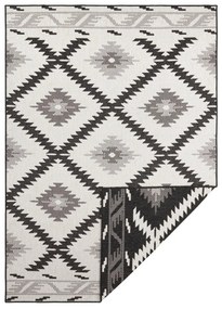 Malibu fekete-krémszínű kültéri szőnyeg, 170 x 120 cm - NORTHRUGS