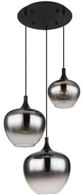 Globo 15548-3H - Csillár zsinóron MAXY 3xE27/40W/230V fekete 15548-3H