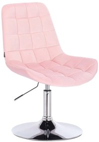 HR590N Rózsaszín modern velúr szék
