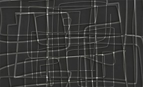 Fotótapéta Flizelin Dekoratív Hálószoba Absztrakt vonalak 416x254