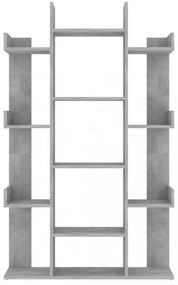betonszürke szerelt fa könyvszekrény 86 x 25,5 x 140 cm