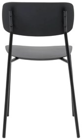 Fekete étkezőszék szett 2 db-os Kirkland – Unique Furniture