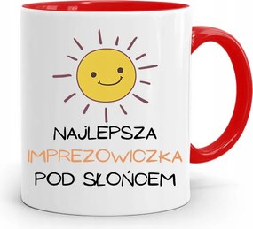 Bulizóknak Party Bögre Piros, fényképes nyomattal