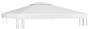 fehér kétszintes pavilon-tetőponyva 310 g/m² 3 x 3 m