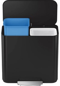 Simplehuman Mini pedálos szemetes szelektívhulladékgyűjtő 15 l, matt fekete