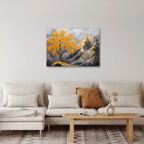 Kép – Arany fa a hegyekben (70x50 cm)