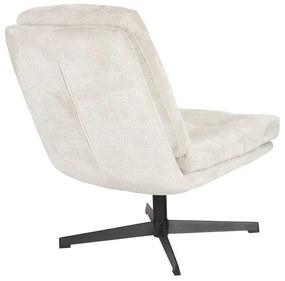 Krémszínű forgó fotel Kai – White Label