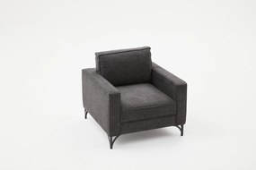Fotel Berlin - Antracit, Fekete