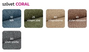 Klub fotel,  pasztell rózsaszín anyag, CUBA