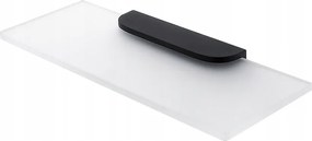 Nimco Nikau Fekete fürdőszobai polc, üveg, matt, 30 cm Nkc 30091B-30-90