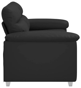 vidaXL kétszemélyes fekete műbőr kanapé 120 cm