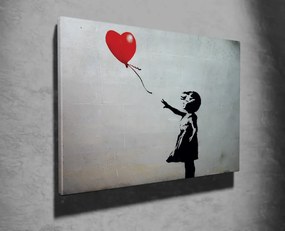 WY06 Banksy Girl with Balloon vászonkép, 70 x 100 cm