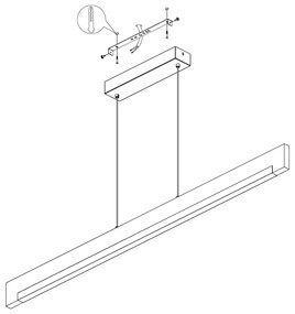 Eglo 99293 - CAMACHO LED 25,5W/230V állítható fényerejű függeszték