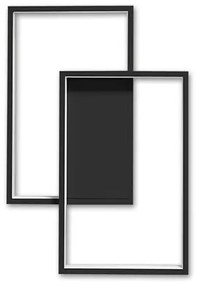 Dimmelhető LED mennyezeti lámpatest LED/45W/230V 3000-6500K fekete + távirányító