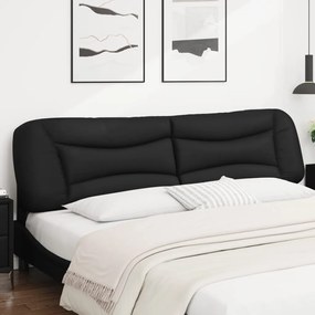fekete műbőr fejtámla párna 200 cm